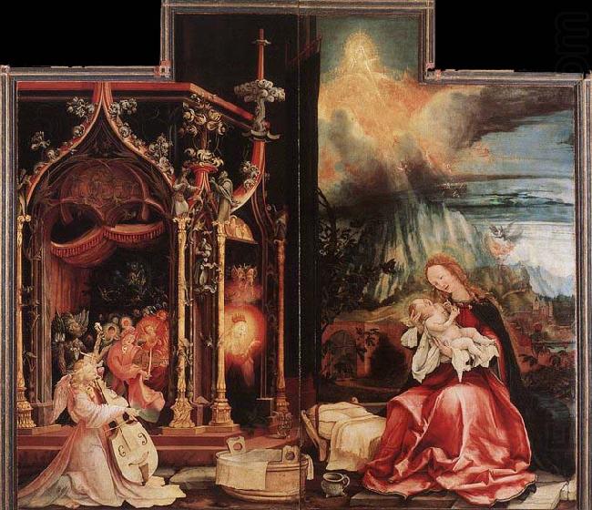 Concert of Angels and Nativity, Matthias  Grunewald